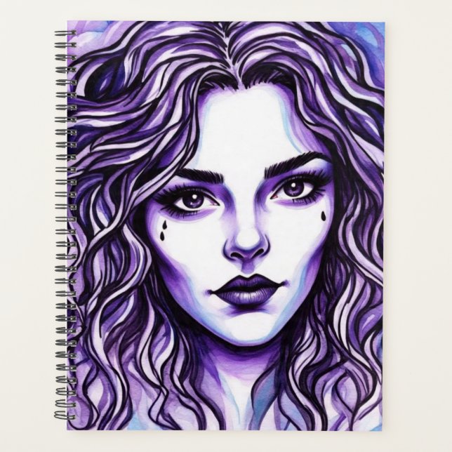 Agenda Víblias roxas (Frente)