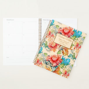 Agenda Victorian Vintage - Padrão Floral