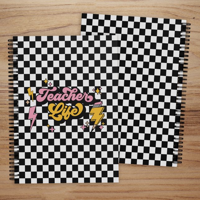 Agenda Vida dos professores preto e branco com verificaçã (Criador carregado)