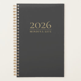 Agenda Vida Plena Iniciales Personalizados | 2026 Minima