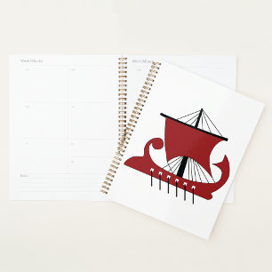 Agenda Viking Longship Silhouette Drakkar Ship