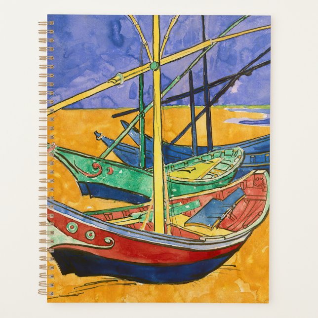 Agenda Vincent van Gogh - Barcos de Pesca na Praia (Frente)