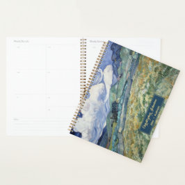 Agenda Vincent Van Gogh Landscape Vintage Art Monogramed