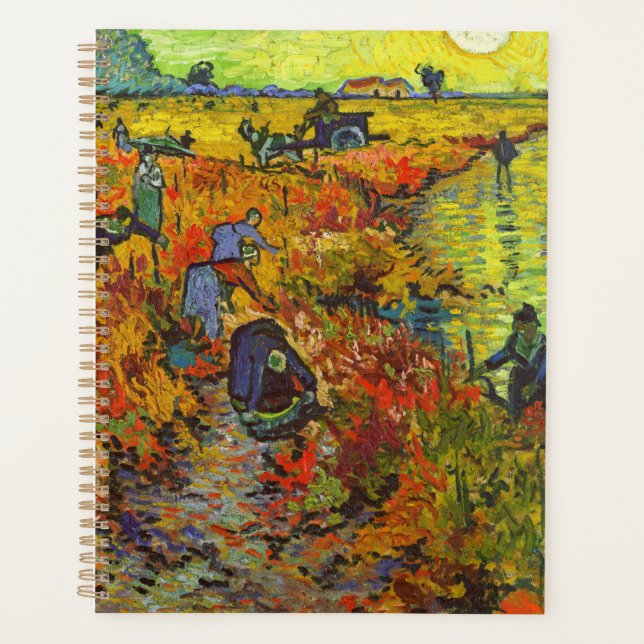 Agenda Vincent van Gogh - O Vineyard Vermelho (Frente)