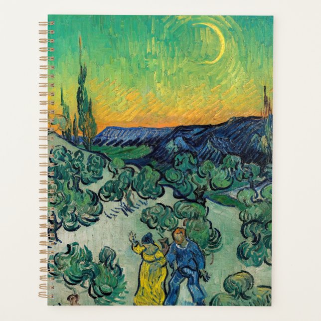 Agenda Vincent van Gogh - Paisagem lunática com Casal (Frente)