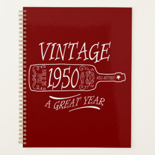 Agenda Vintage 1950 Um Grande Ano
