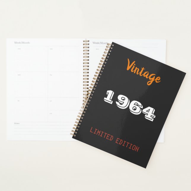 Agenda Vintage 1964 Limited Edition Planner - 62nd Gift (Exibição)