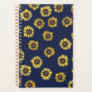 Agenda Vintage 90s Girassol Arte de girassol retrô Sun