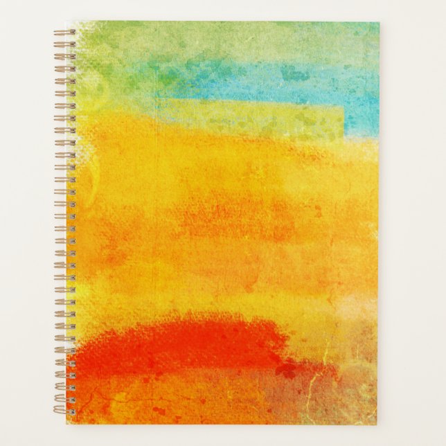 Agenda Vintage Abstrato Painting (Frente)