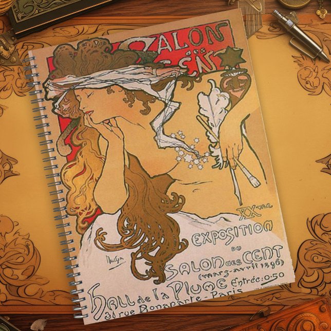 Agenda Vintage Art Nouveau Poster Design (Criador carregado)