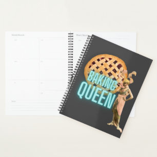 Agenda Vintage Baking Queen na Cinza