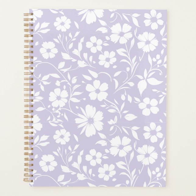 Agenda Vintage Bloom Neutro - Lavanda Desbotada (Frente)