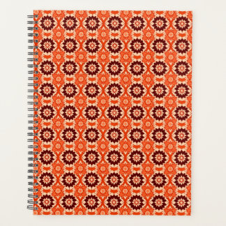 Agenda Vintage Boho Geométrico Padrão Floral