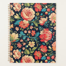 Vintage Botanical Garden Floral - Azul