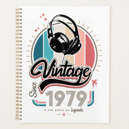 Agenda Vintage desde fones de ouvido de 1979