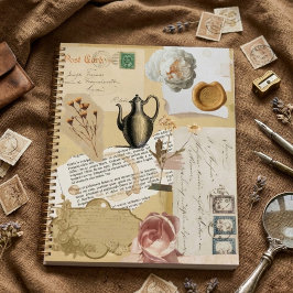 Agenda Vintage Diário Stickers Planner