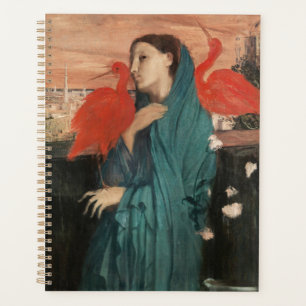 Agenda Vintage Edgar Degas Jovem Mulher com Íbis Arte
