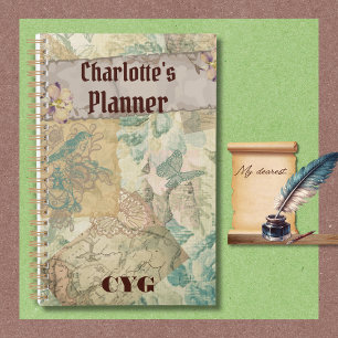Agenda Vintage, Estilo Vitoriano. Charming Planner