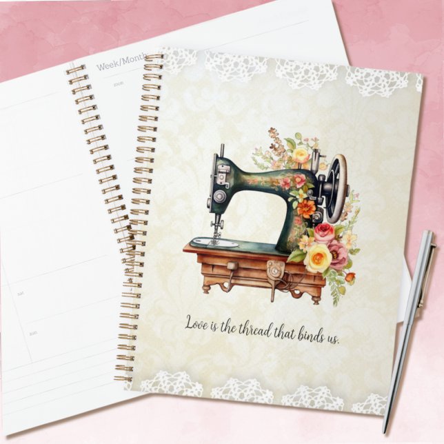Agenda Vintage Floral (Criador carregado)
