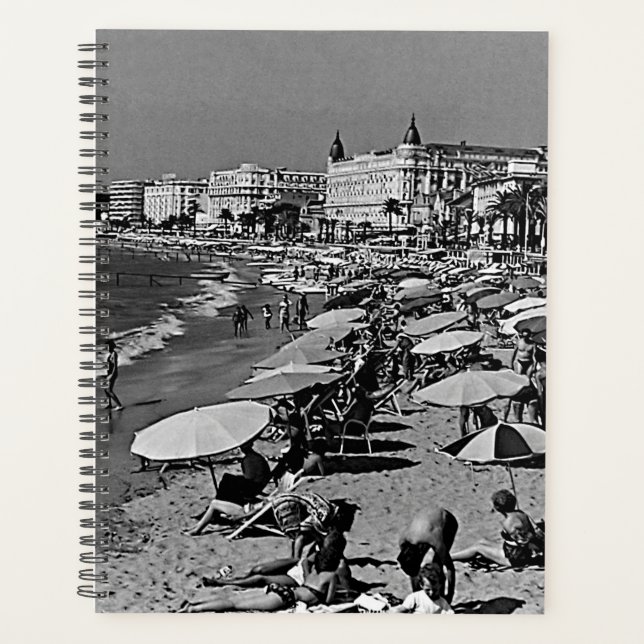 Agenda Vintage France Cannes praia (Frente)