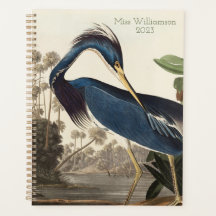 Vintage Heron Bird Planner Impressão