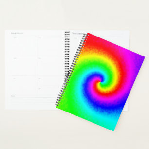 Agenda Vintage Hippie Boho Tie Dye Psychedelic Twirl