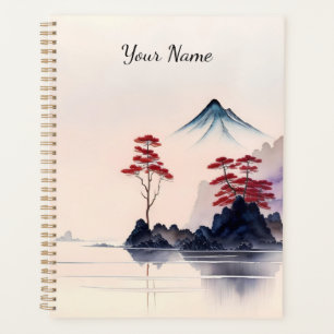 Agenda Vintage Japonês Landscape Art
