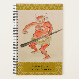 Agenda Vintage Japonês Oni Yokai