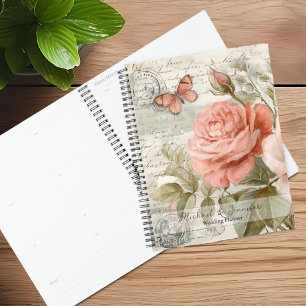 Agenda Vintage Junk Diário Wedding Planner