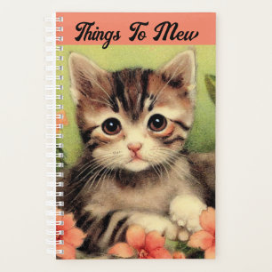Agenda Vintage Kittens Planner