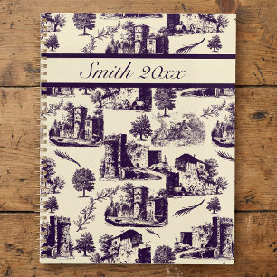 Agenda Vintage Landscape Toile