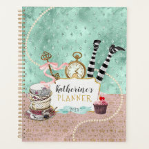 Vintage Pink e Turquoise Wonderland Foto Espiral
