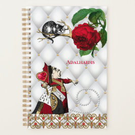 Agenda Vintage Red Queen Cat Rosa