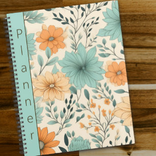 Agenda Vintage Retro Floral Business Name
