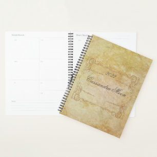 Agenda Vintage Romântica Personalizada