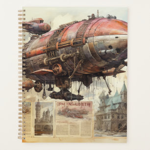 Agenda Vintage Steampunk Zeppelin (9)