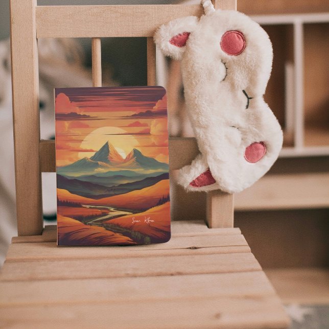 Agenda Vintage Sunset exibindo Nome mínimo (Criador carregado)