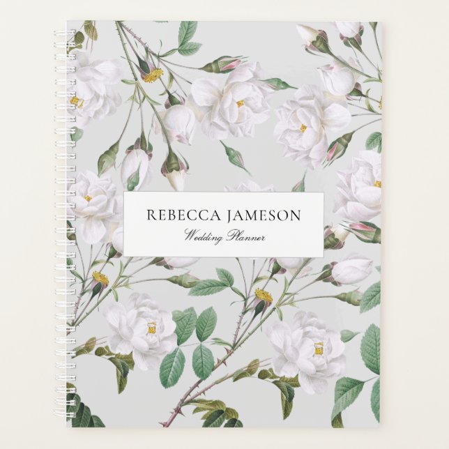 Agenda Vintage White Roses (Frente)