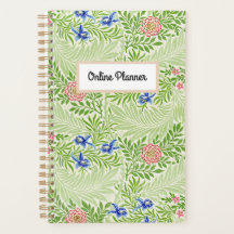 Vintage William Morris Online Business Planner