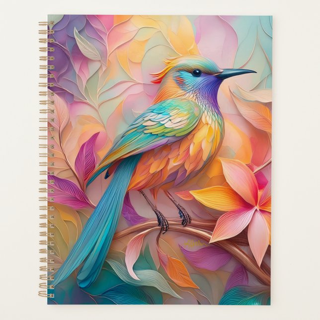 Agenda Violet Throed Songbird Fantasy Bird (Frente)
