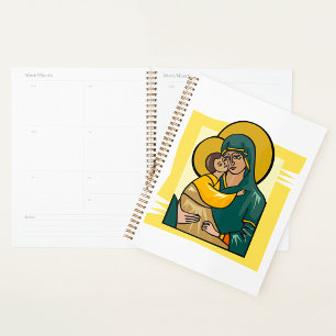 Agenda Virgem Bizantina Moderna Mary e Religião Infantil