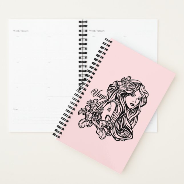 Agenda Virgo A Virgem Zodiac Rosa (Exibição)
