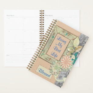 Agenda "Vivendo Minha Melhor Vida" Bençãos Florais