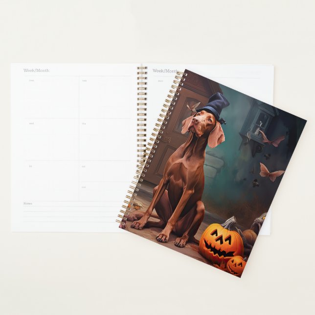 Agenda Vizsla Pumpkins Halloween Scary (Exibição)