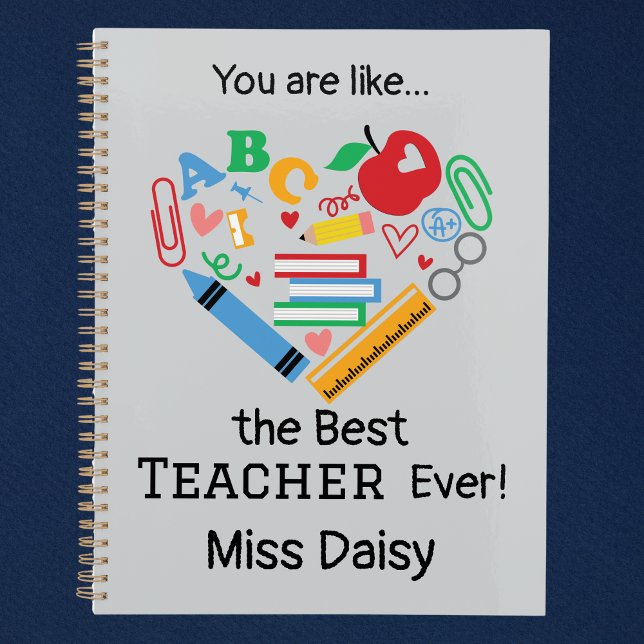 Agenda Você é como... O Melhor Professor Personalizável d (Customizable Best Teacher Ever Planner)