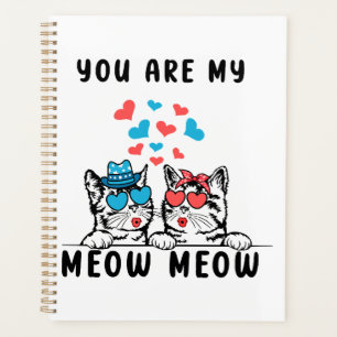 Agenda Você É Meu Casal Gato Meow Meow Dia dos Namorados