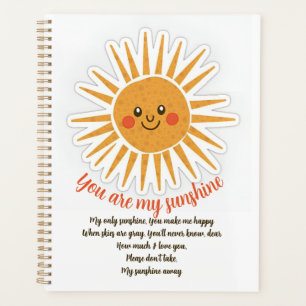 Agenda Você é minha letra de sol