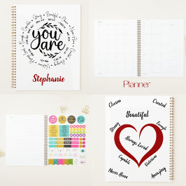 Agenda "Você é" Versões de Bíblias Inspiradoras Religiosa