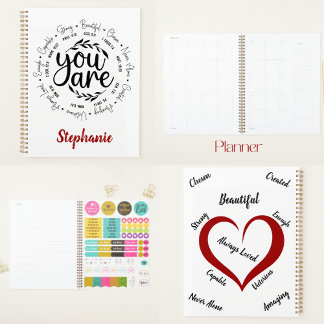 Agenda "Você é" Versões de Bíblias Inspiradoras Religiosa