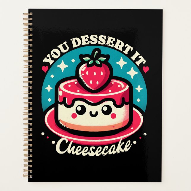 Agenda Você Merece Isso - Cheesecake Kawaii (Frente)